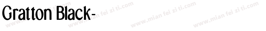 Gratton Black字体转换
